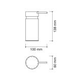 dosificador de sobremesa nuaCOLLECTION | neodek