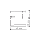 portarrollos lateral mural nuaCOLLECTION | neodek