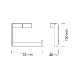 portarrollos sin tapa mural nua blackCOLLECTION | neodek