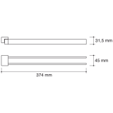 toallero giratorio mural rivaCOLLECTION | neodek