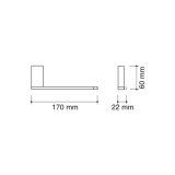 portarrollos sin tapa mural rivaCOLLECTION | neodek