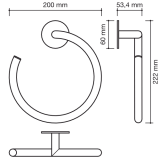 toallero anilla aro blackCOLLECTION | neodek