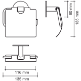 portarrollos con tapa aro blackCOLLECTION | neodek